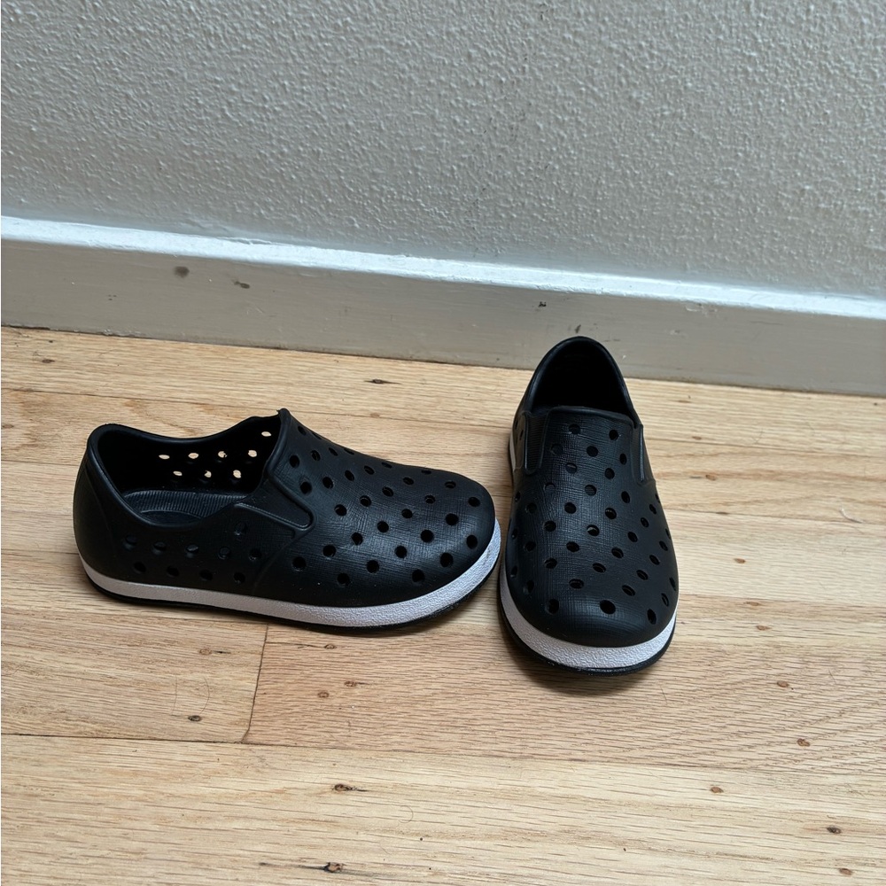 Cat & Jack Black Perforated Kids Water Shoes